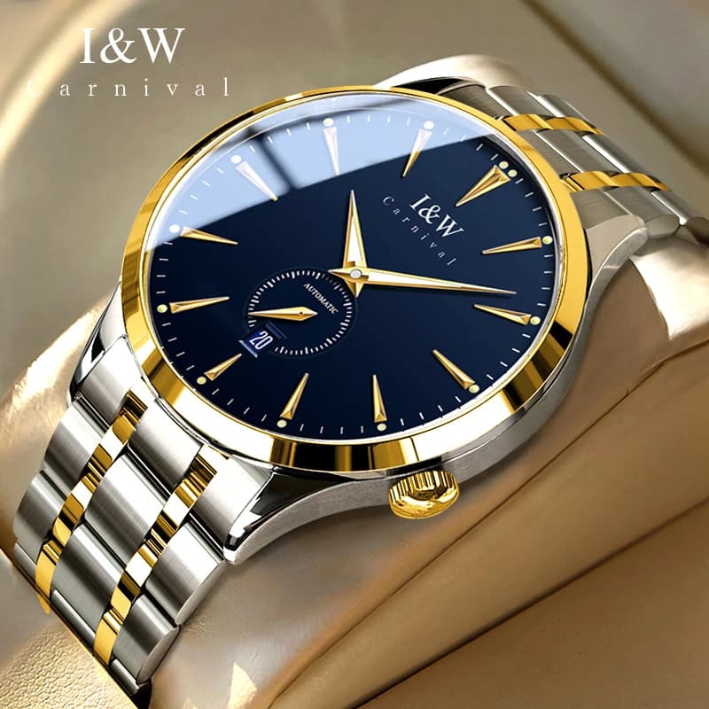 Carnival Brand High-end IW Series All Steel Automatic Watch Luxury MIYOTA Movement Mechanical Watch Men Fashion Sapphire Clock