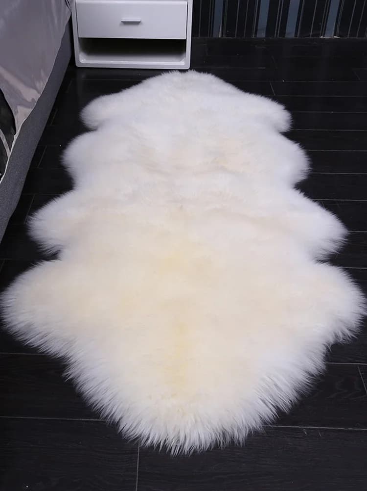 cat pillow futon Australian Pure Wool Carpet for Bedroom, Sofa Cushion, Bedside Carpet, Fur Full Sheepskin meditation Cushion