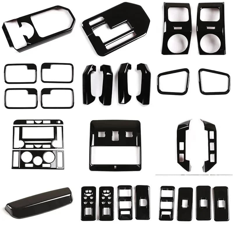 For Land Rover Discovery 3 LR3 2004-2009, Black ABS Decorative Frame for Interior Car, Interior Editing Sticker, Accessories