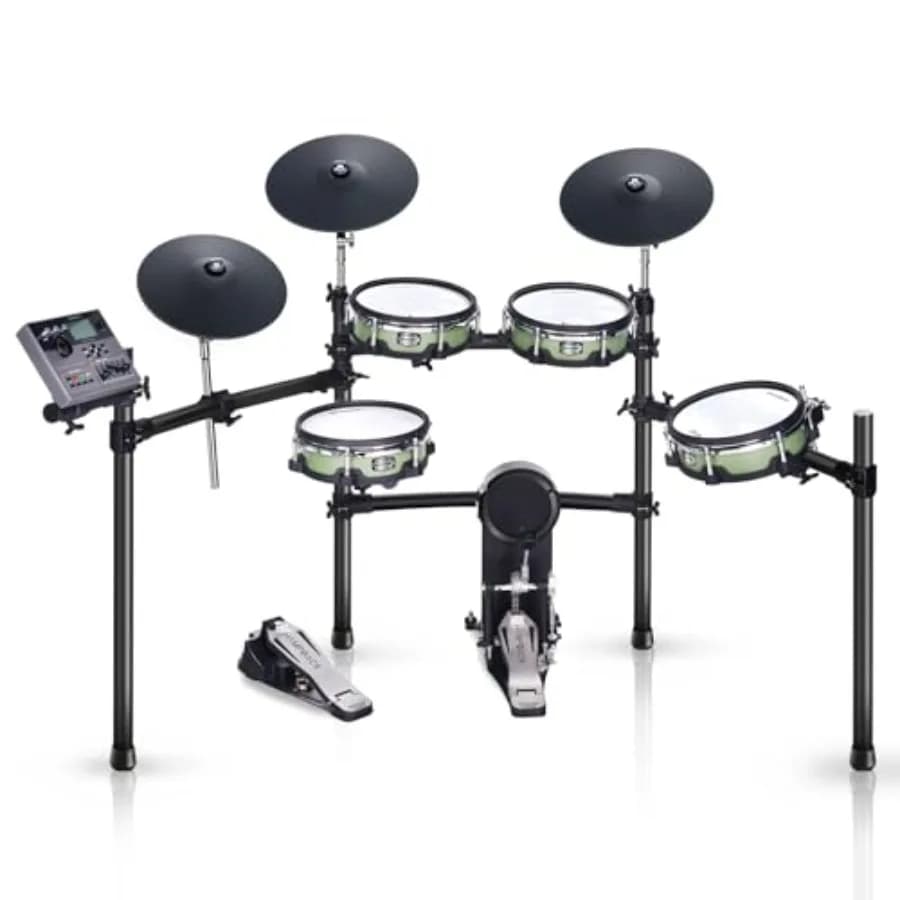 Batteria Elettronica ACE-510 con Pad da 10'' e Piatti in Silicone da 12'' con Funzione Choke per un Suono Autentico e Percussivo