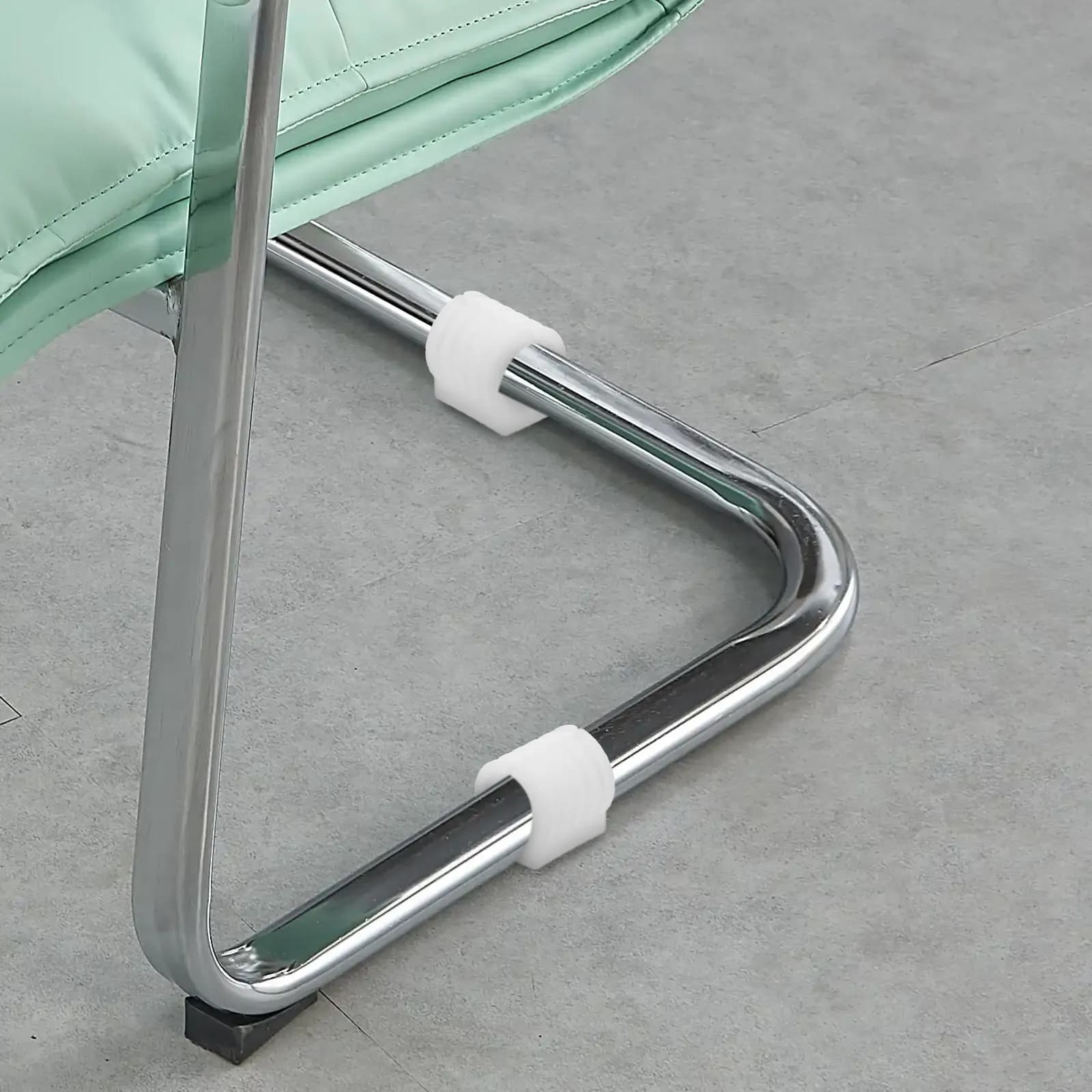 10 Pezzi Tappi a U in Plastica per Gambe di Sedie, Protezioni per Pavimenti Stile Arco da 16 mm per Sedie con Base a Slitta, Protezioni Antirumore per Piedini di Mobili