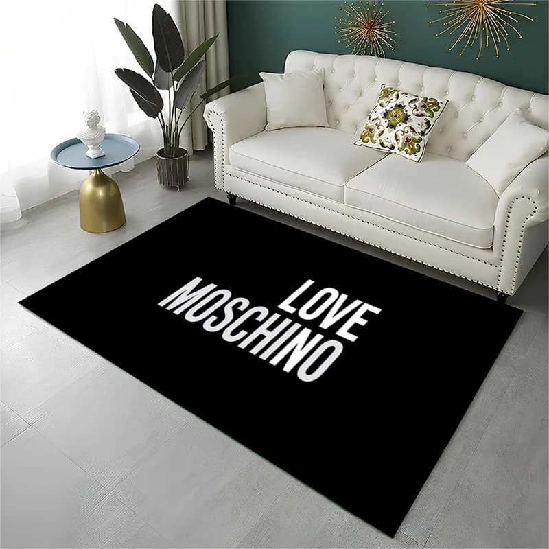 Classic M-Moschino Cartoon Bear Non-Slip Area Rug for Living Room,Bedroom,Playroom,Soft Carpet Floor Mat Home Decor Rug Kid Room