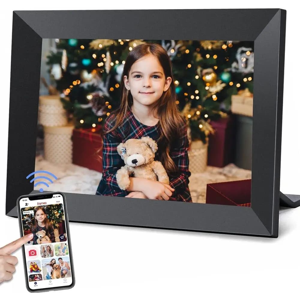 Cornice Digitale con Memoria da 32GB e Schermo Touch IPS HD 1280x800, Condividi Immagini/Video da Remoto