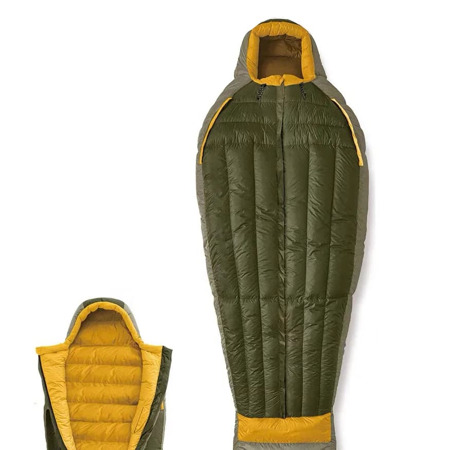 Sacco a Pelo da Campeggio Ultraleggero 95% 800fill per Esterni, Modello Mummy in Nylon, per Viaggi e Campeggio