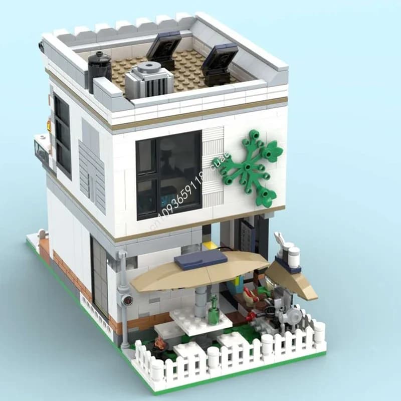 932 pezzi MOC 1 fila residenziale blocchi di costruzione modulari serie Master Collector Edition modello fai da te educazione assemblare regalo di Natale