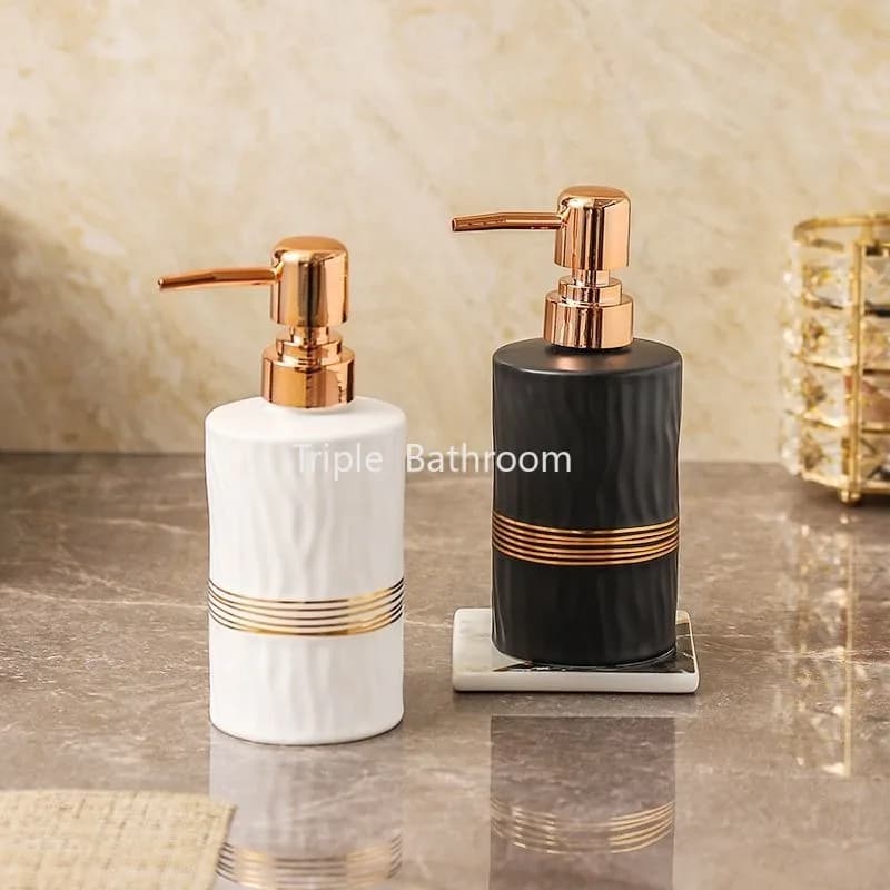 1pc Ceramic Bathroom Toiletrie Homestay Toiletries Lotion Soap Dispenser Toothbrush Cup Mouthwash Cup Soap Dish Home Accessories