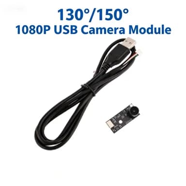 Modulo Telecamera USB HD 1080P 130/150 Gradi / Modulo Webcam per Stampante 3D, Messa a Fuoco Fissa, Senza Driver, USB2.0 UVC OTG per Linux