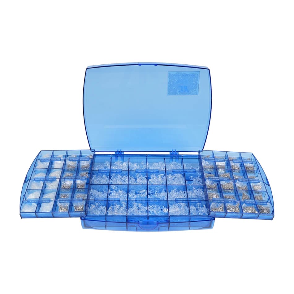 Glass Repair Kit: Set of Screws, Dice, Washers and Bearings in Silicone for Optical Mounts - Special Offer