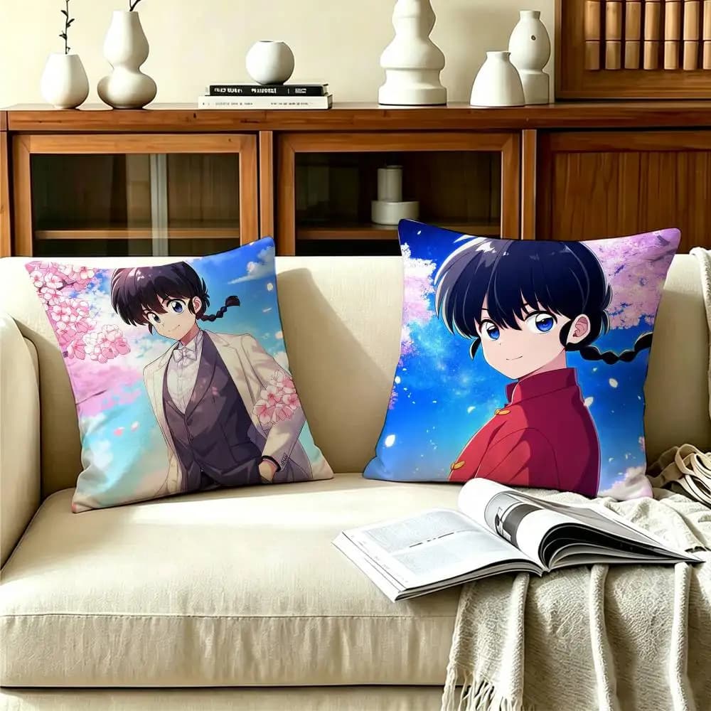 R-Ranma Double-sided print Pillow Case Cushion Cover Throw Pillow Case For Car Sofa