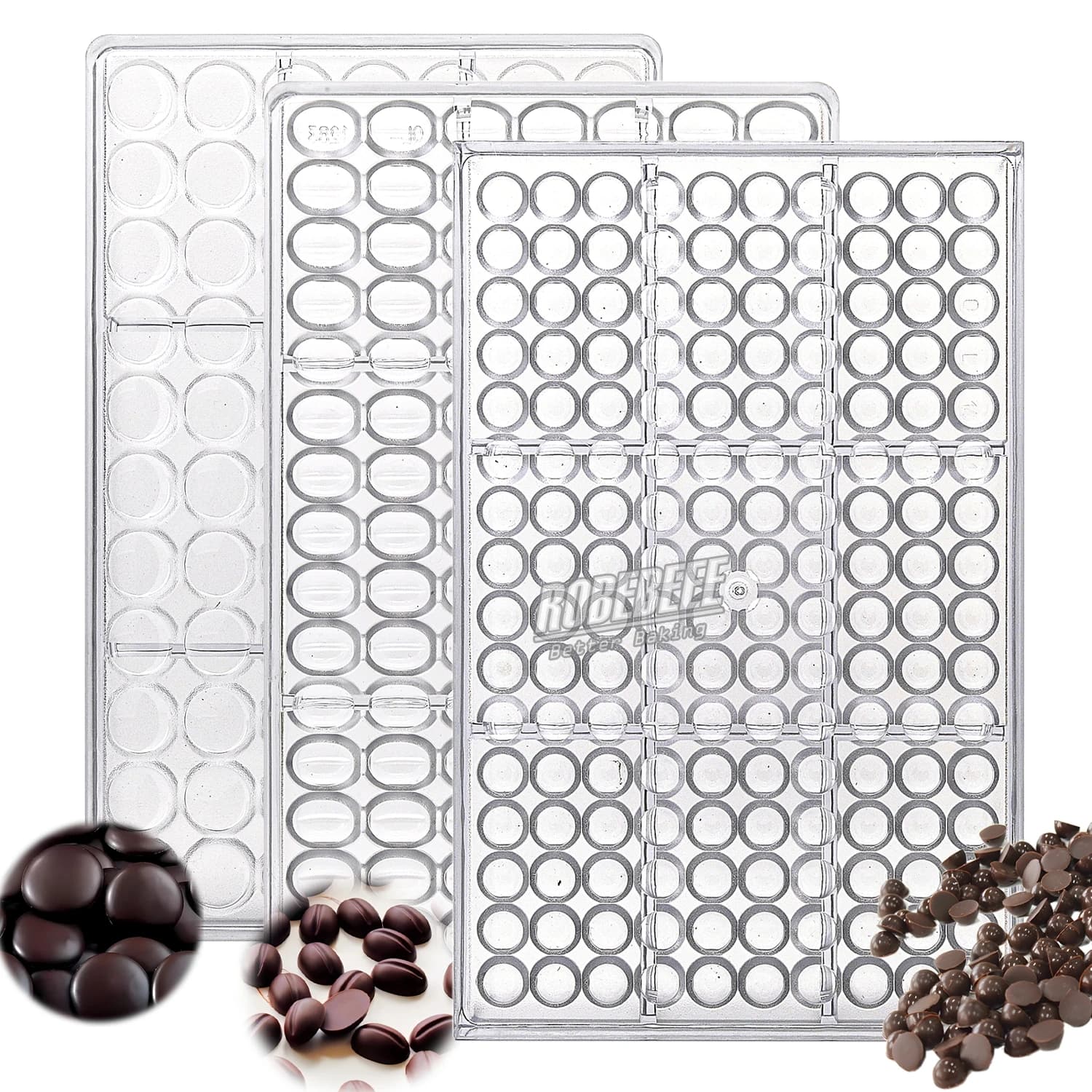 Stampi per cioccolato per PC a cubo piccolo 12mm Mezza sfera Emisfero Fagiolo piccolo Sottile Rotondo Candy Maker Ghiaccio Sugarcraft Accessori per cottura fai da te