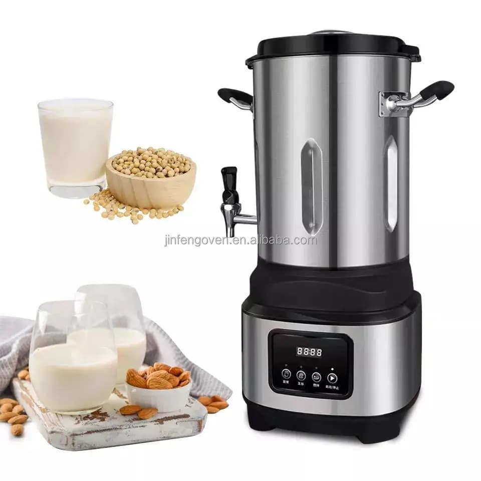 110V 220V Breakfast Shop Stainless Steel 10L Automatic Soy Milk Processing Machine, Soy Milk Blender