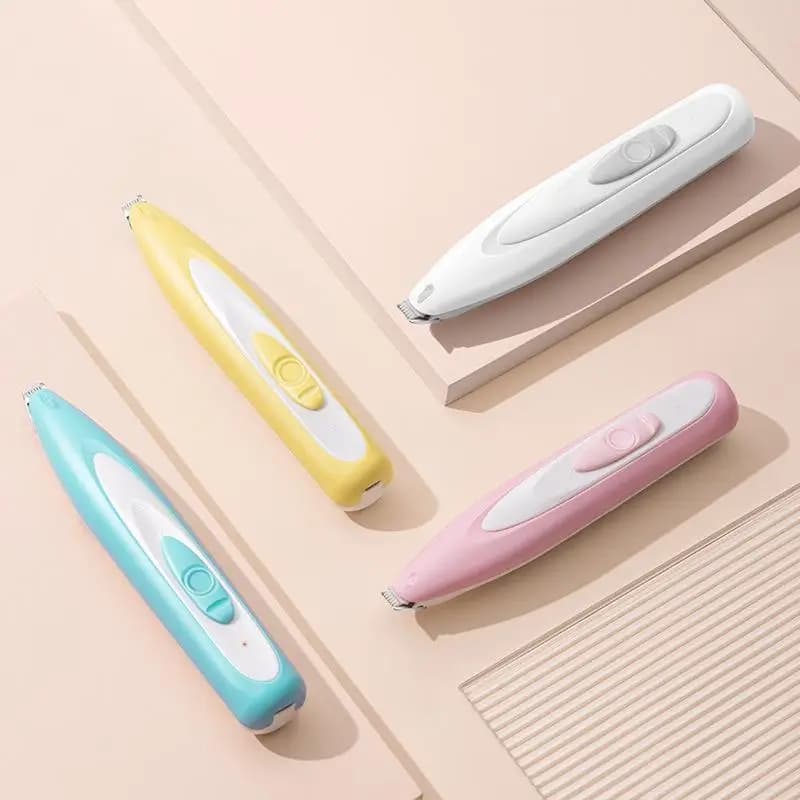 Pet Electric Hair Clipper Silent Cat Dog Shaver With Push Scissors Paw Grooming Tool For Nail Fur Trimming Kit