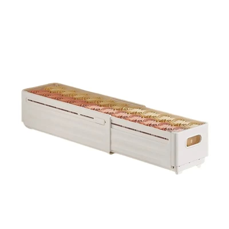 A27F-1Pc-Adjustable Wardrobe Socks Underwear Storage Box Storage Box Retractable Kitchen Cabinet Storage Box Drawer S