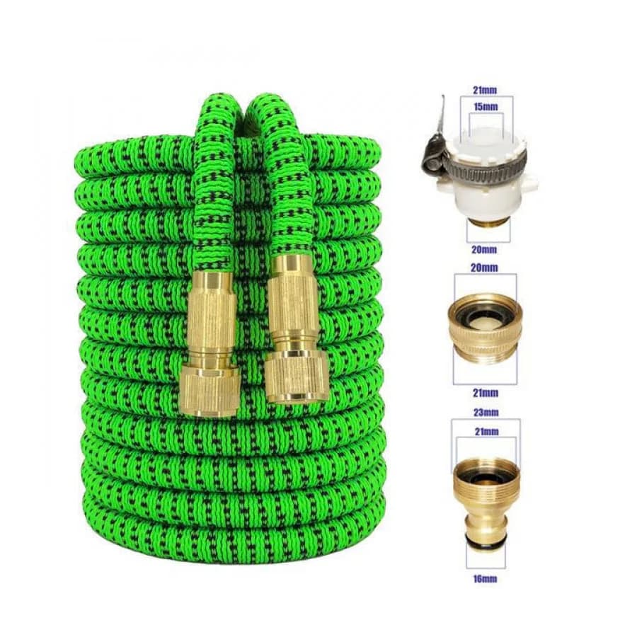 Set of Retractable Flexible Pipes with Universal Connection, Anti-Scrupulous Green Pipe