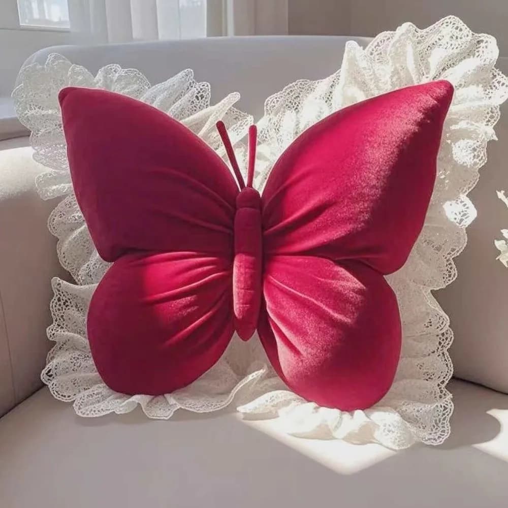 Cuscino Comodo a Forma di Farfalla per Supporto Lombare, per Auto, Divano, Soggiorno e Camera da Letto