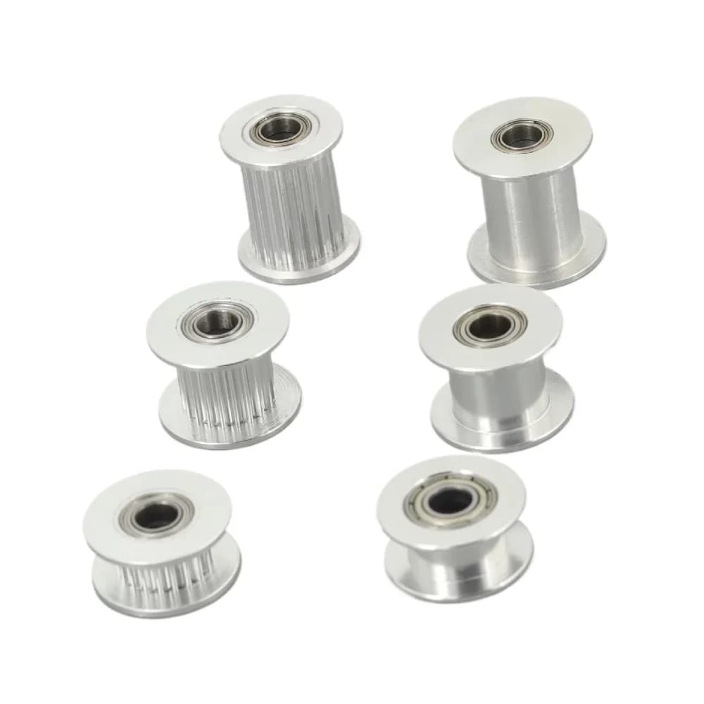 GKTOOLS GT2 2GT 20 teeth 6mm synchronous belt toothed wheel pulley mad hole 5mm with 3D printer accessories bearing