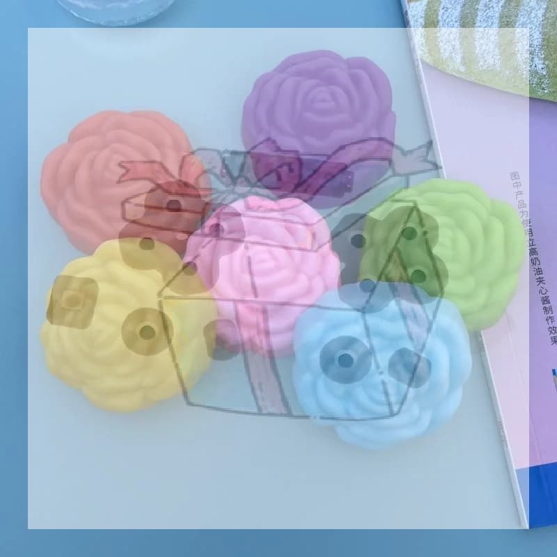 【CC】Flower Silicone Candle Mold DIY Handmade 3D Rose Soap Plaster Resin Mould Cake Baking Tool Kitchen Party Decoration Supply