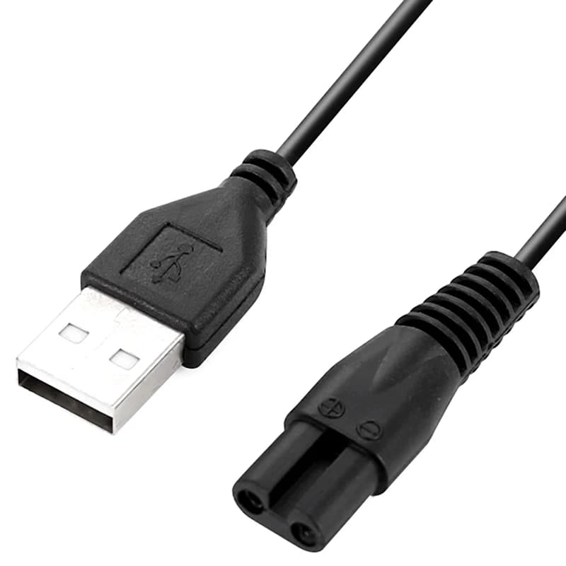 USB Replacement Charging Power Cord Fit Meridian Grooming Electric Shaver Beard Hair Trimmer Portable Repair Accessory