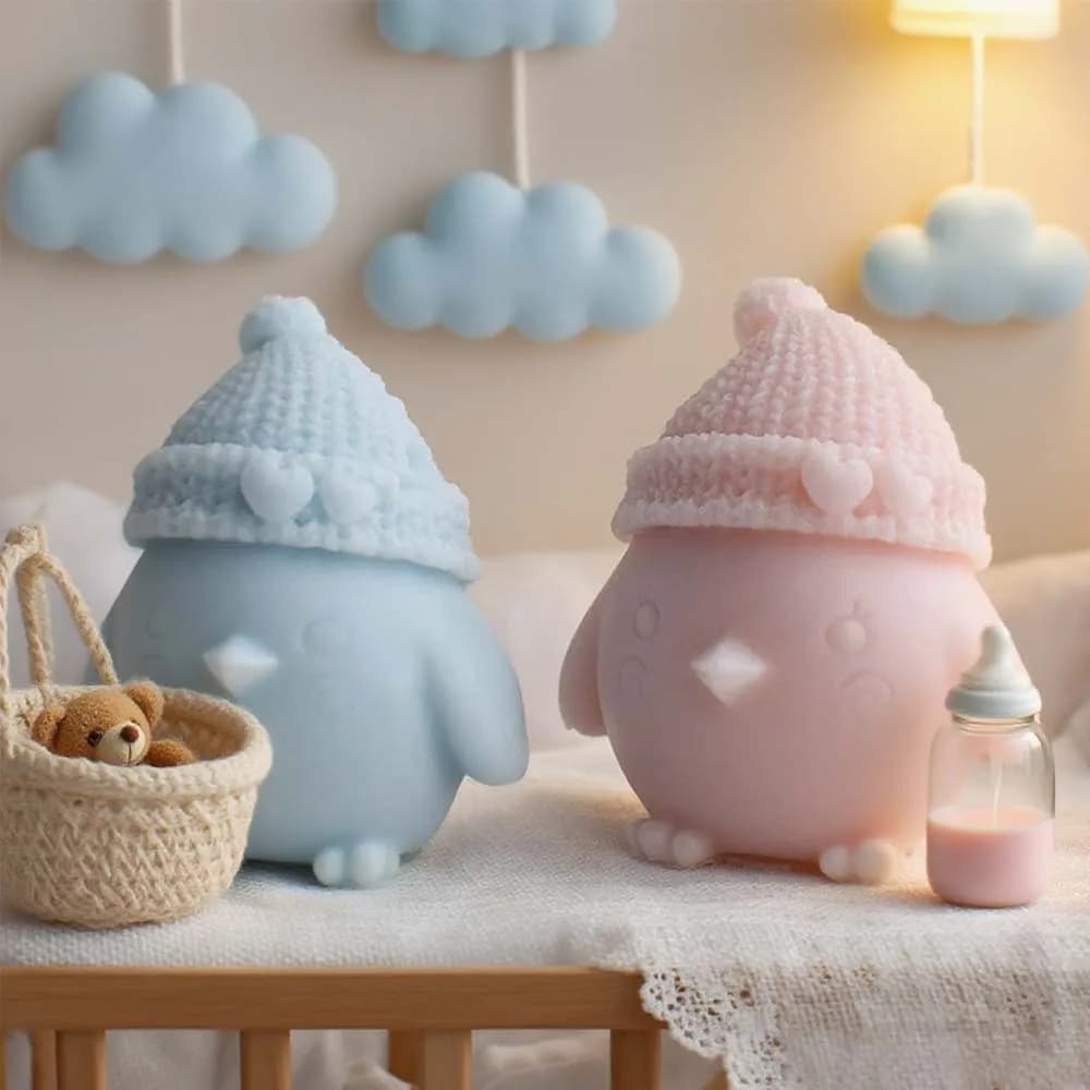 3D Chicken Shape Silicone Mold - Candle for DIY Aromatherapy, Gesso Diffuser and Handmade Soap Mold | Cartoon Design