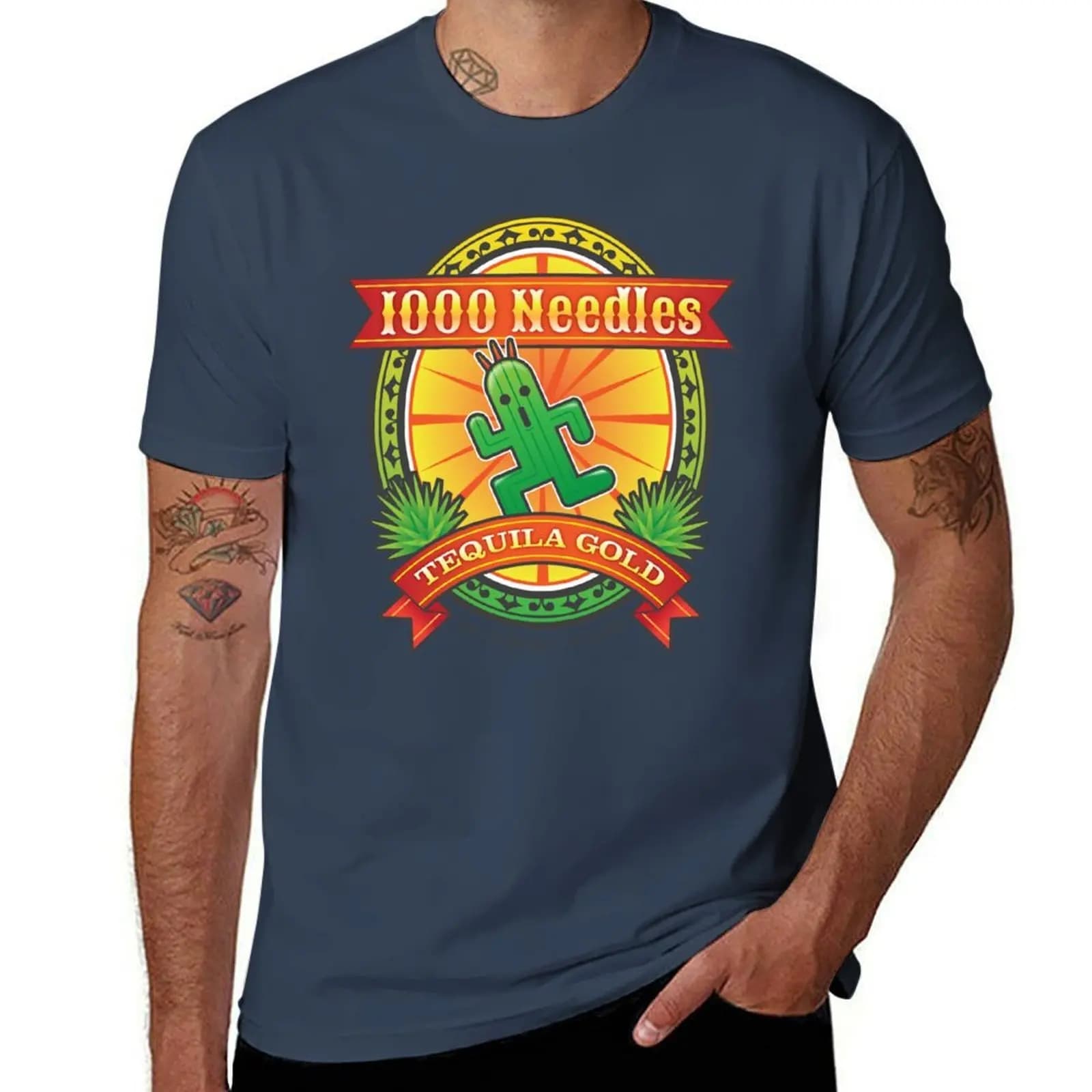 T-shirt Tequila 1,000 Needles, top traspirante a maniche corte per allenamento