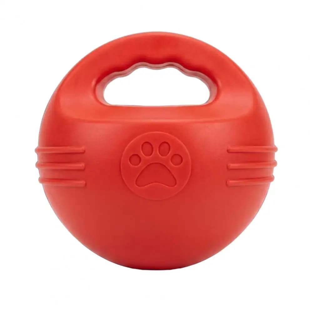 Dog Chew Toy Soft Kettlebell Floating Dog Toy Bite-resistant Plastic Fetch Ball for Pool Land Training Toy for Dental Health