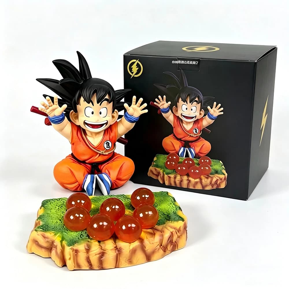 Figura di Son Gokuu da 12CM, Dragon Ball, Modello Anime, Decorazione per Noodle, Modello da Golf, Giocattolo da Collezione, Ornamento in PVC