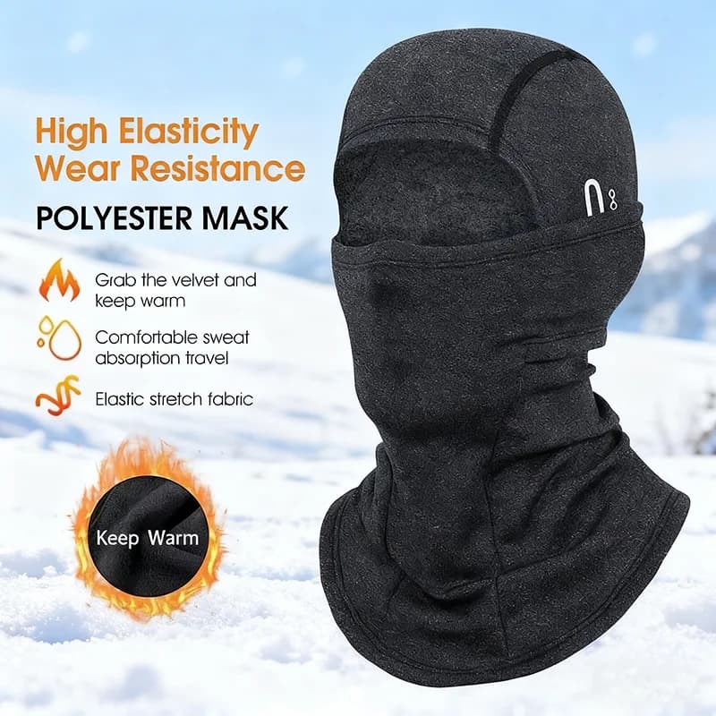 Cold Resistant Hot Windproof Face Mask Integrated Outdoor Sports Cycling Hat Unisex Hat with Full Breathable Helmet