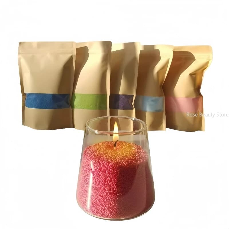 500g ice flower wax, colored wax for sand, DIY tool for creating aromatic candles
