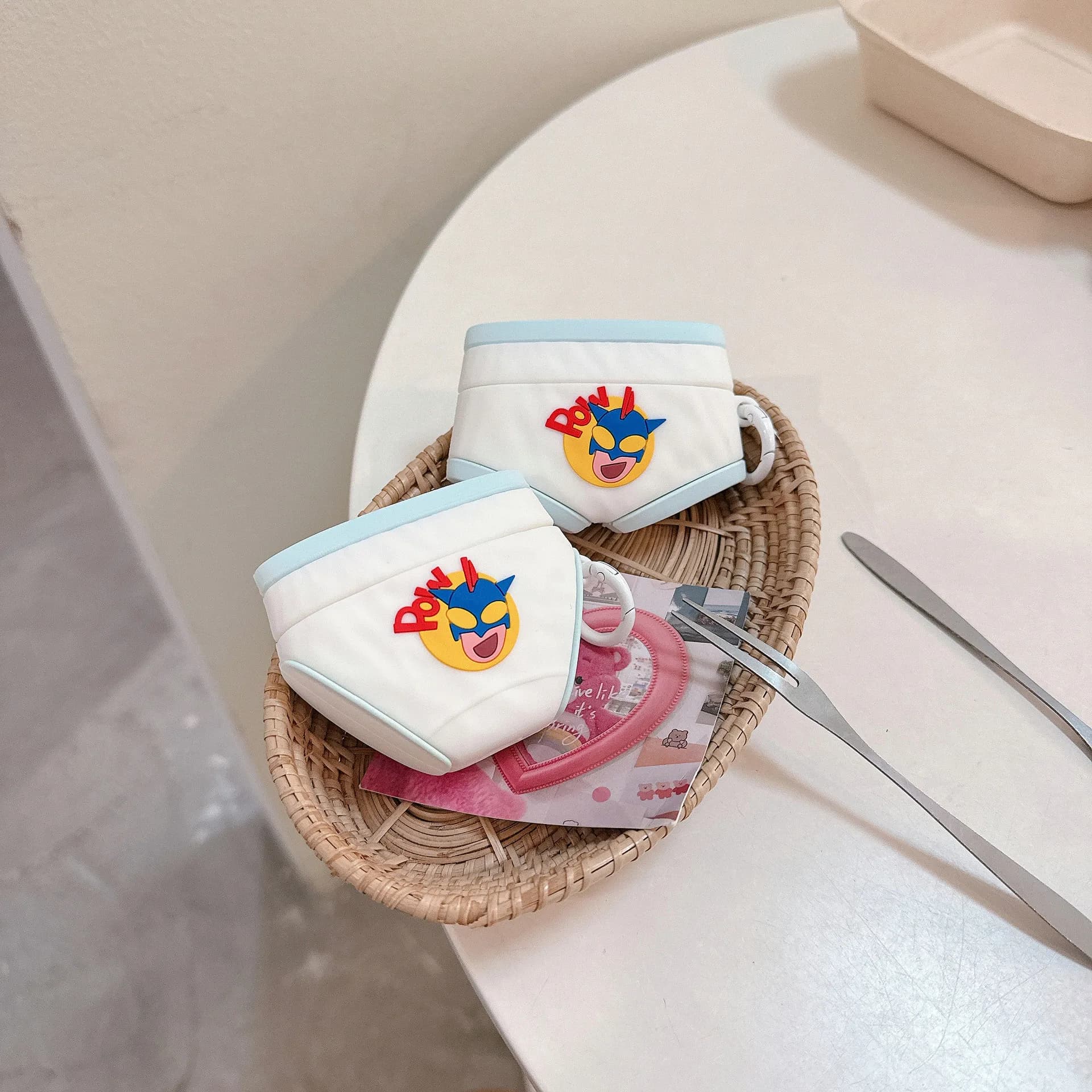 3D Funny Underpants For Airpods Pro 2 Case,Soft Silicone Earphone Cover For Airpods 4 3 2 1 Case Cover Funda Kids