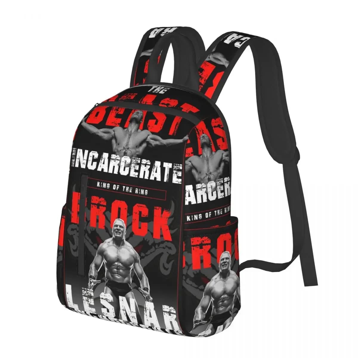 Zaino per studenti della WWE Professional Wrestler Brock Lesnar, borsa da viaggio, zaino da viaggio per ragazzi e ragazze, borsa a tracolla alla moda