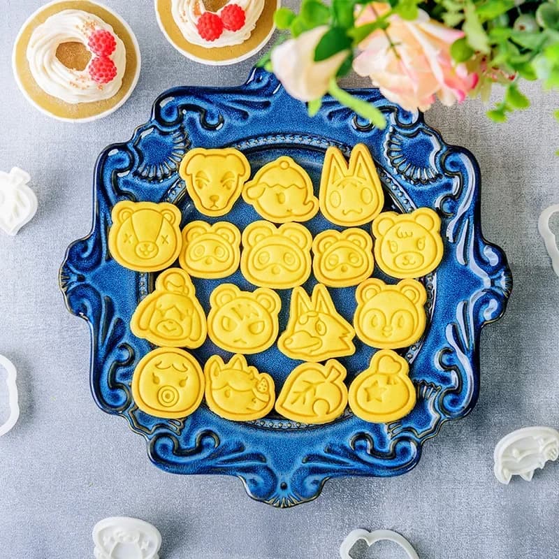 Animal Crossing Biscuits Stamps Set, 3D Shapes for Soul Pain, Party Decorations