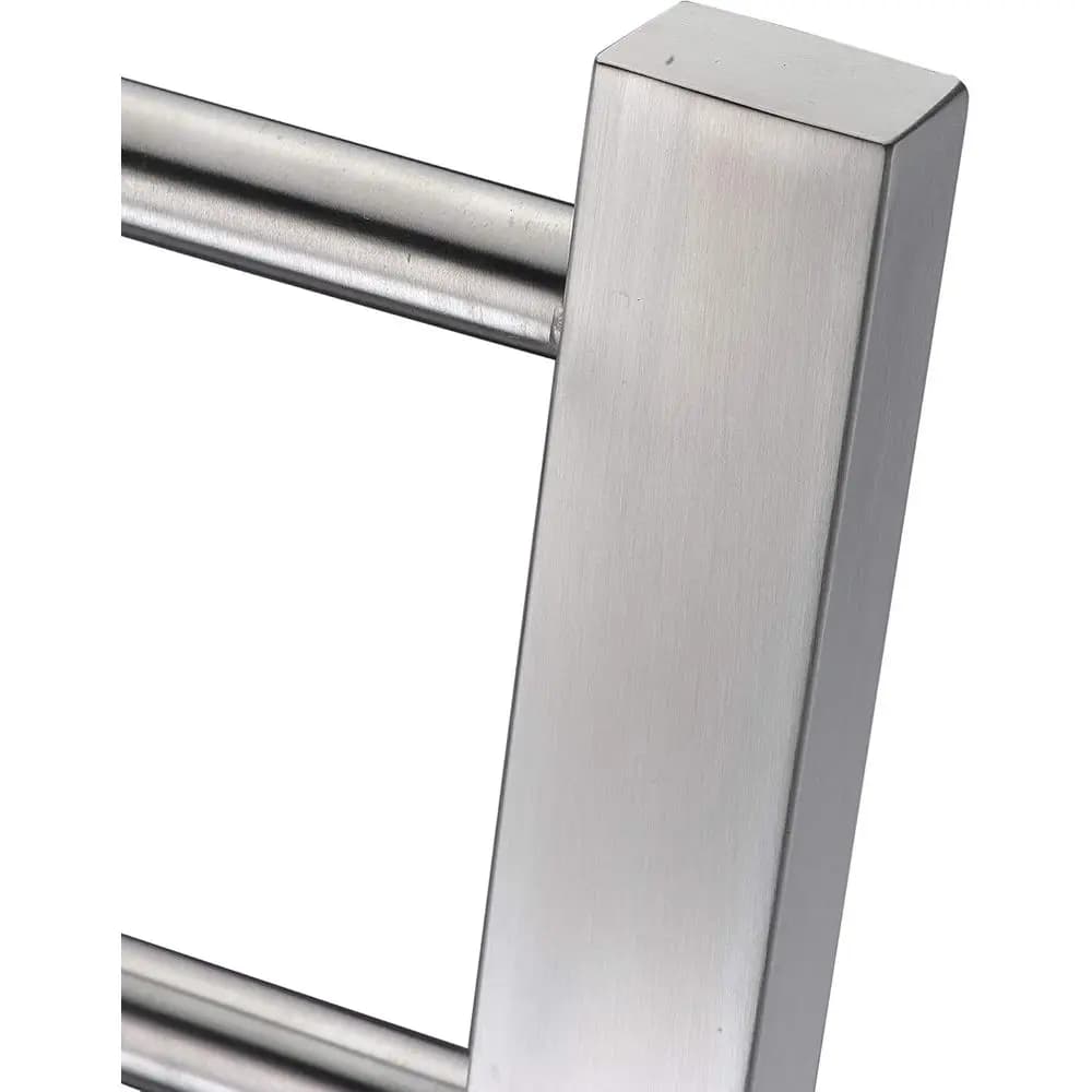 Scaldasalviette Elettrico da Pavimento Serie Riposte, 6 Barre in Acciaio Inox, 21.85 Pollici L | Nichel Spazzolato | TW-AZ102BN