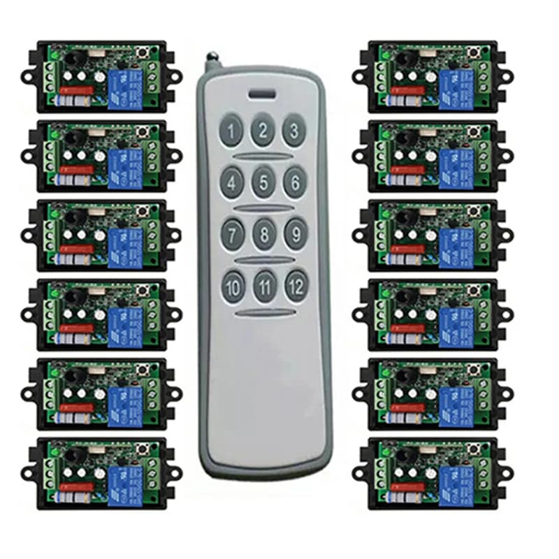 433MHz1000M A Lungo Raggio AC 220 V 1 CH 1CH 10A RF Sistema di Interruttori di Controllo Remoto Senza Fili Trasmettitore + Ricevitori finestra/Porte da garage