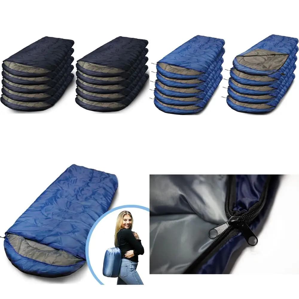 Light sleeping bags for 3 seasons: equipment for hot and cold season, suitable for adults and children, excursions, waterproof outdoors