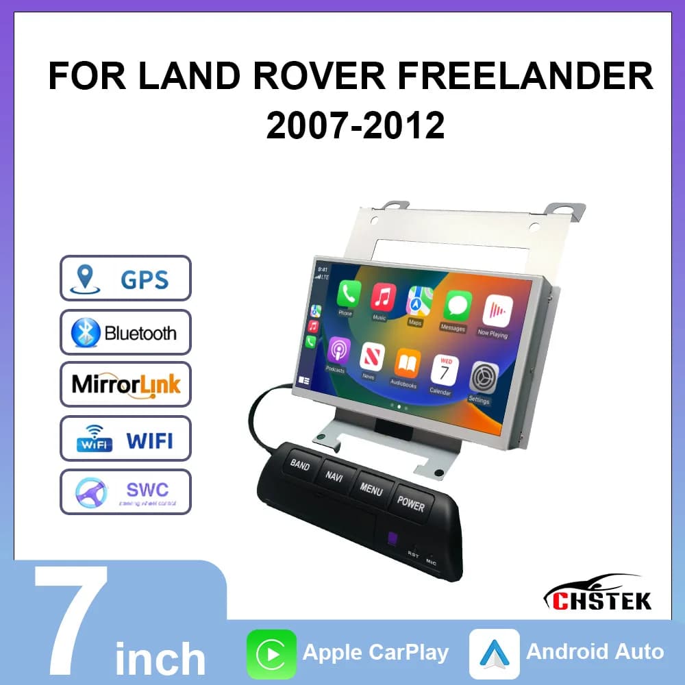 Autoradio CHSTEK per Land Rover Freelander 2 2006-2015, Carplay Wireless, Android Auto, Navigazione GPS, WiFi, Multimedia 4G, Bluetooth