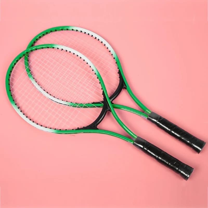 Racchetta da tennis per bambini in lega di ferro, racchetta da allenamento per principianti con palla e borsa per il trasporto