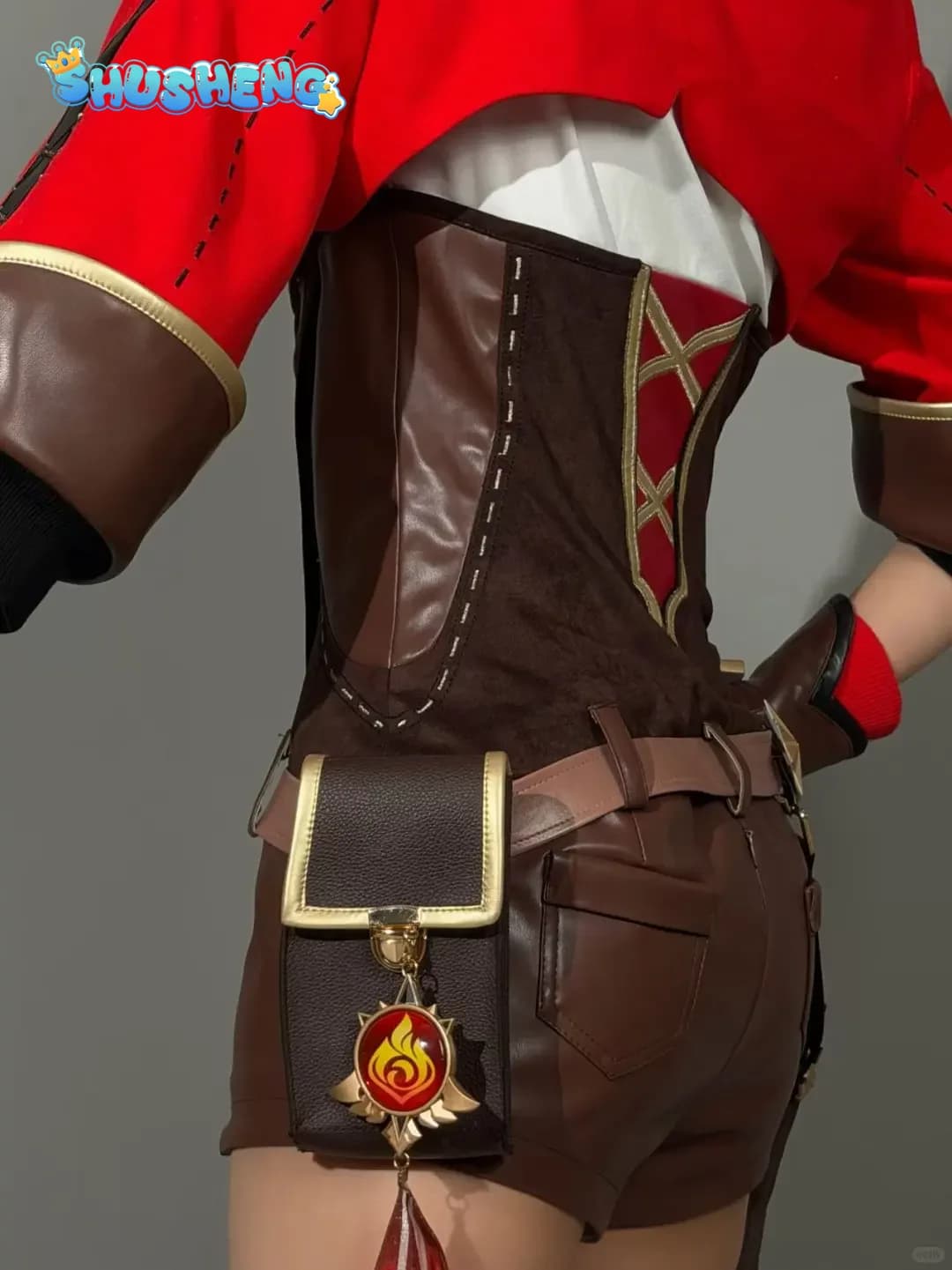 Costume cosplay Amber del gioco Genshin Impact, Cavalieri di Favonius, costume cosplay Amber carino per Halloween e Carnevale, shushengcos