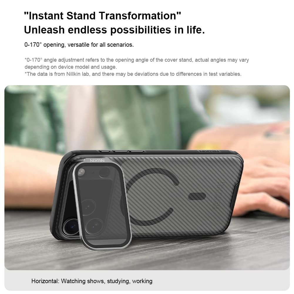 Nillkin for iPhone 17 Pro Max / 17 Pro Magnetic case CamShield Prop Camera Full Cover Transparent Back cover Protection