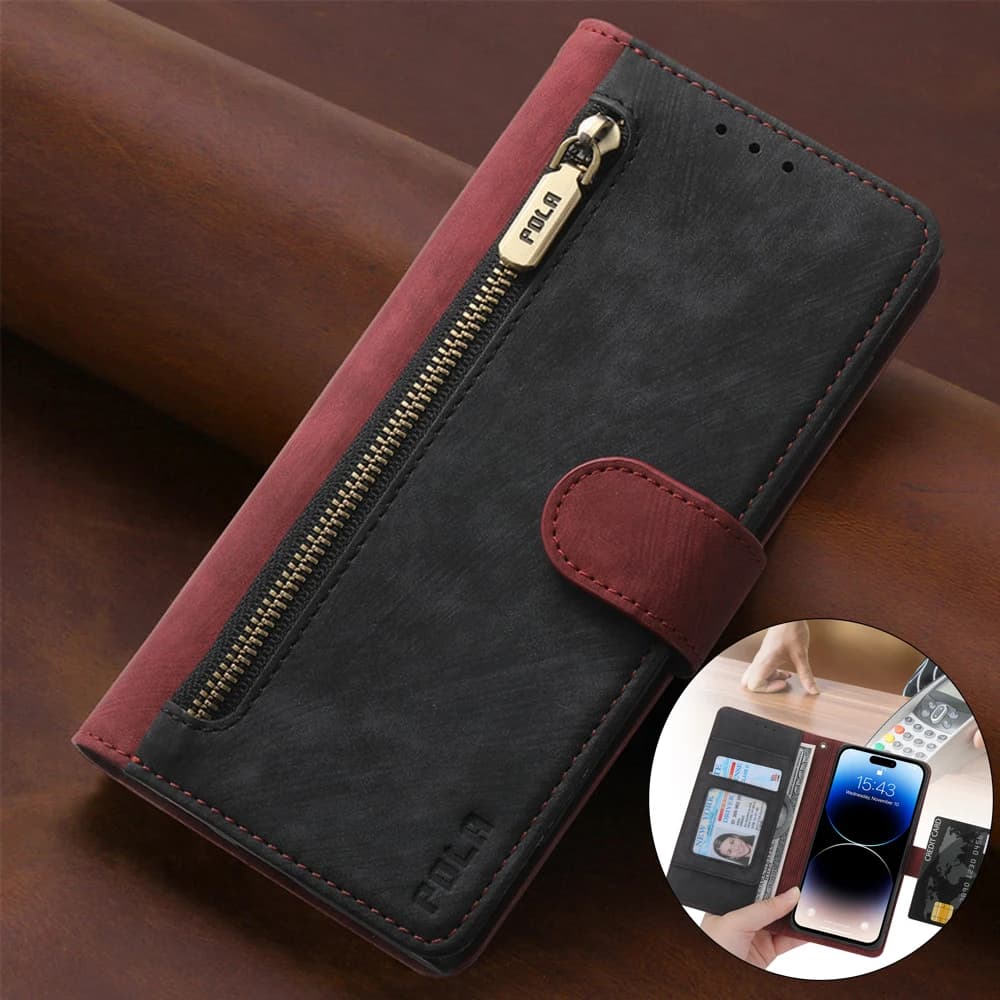 Pura 80 Pro 5G 2025 Custodia Flip RFID 5 carte Custodia in pelle per Huawei Pura 70 Pro Plus Portafoglio con cerniera Funda Pura 80 70 Ultra Cover