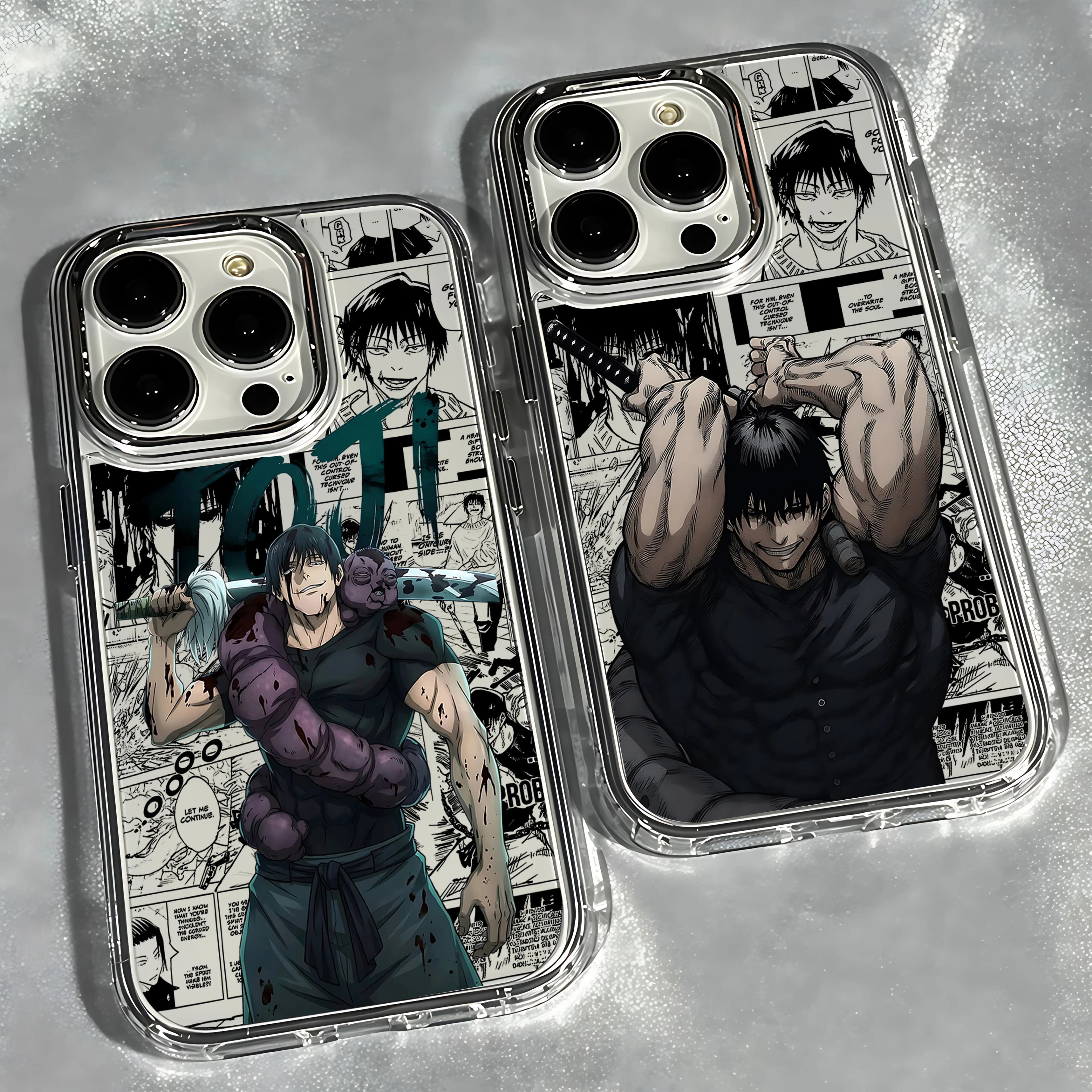 Cover per telefono Cool Anime Toji Fushiguro per iPhone 17e 17 16e 16 15 14 13 12 11 mini Pro Max X XR XSMAX 8 7 Air Plus Trasparente