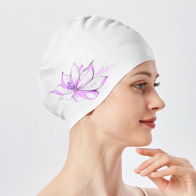 New Silicone Swimming Headset Waterproof and Resistant for Long Hair, Anti-slip, for Women