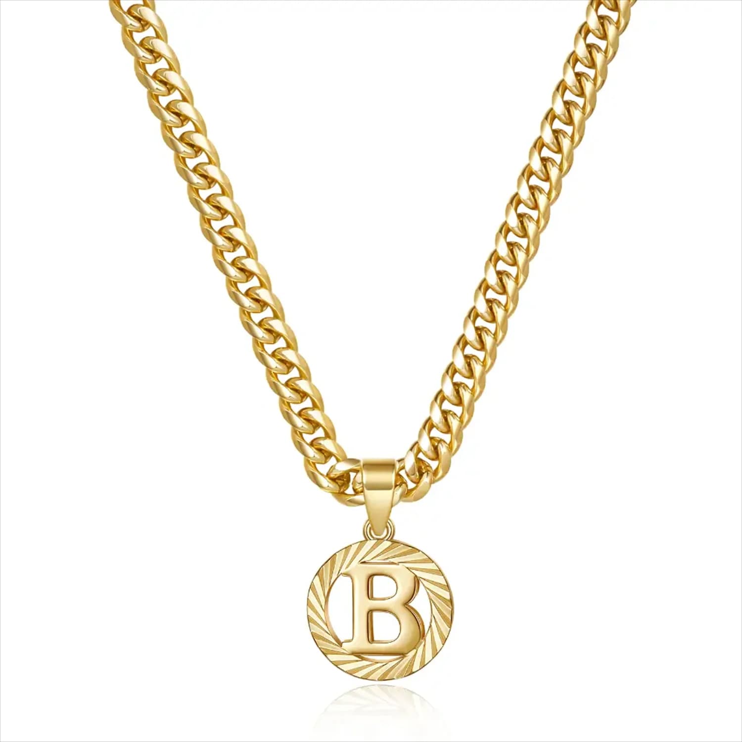Collana iniziale rotonda personalizzata in acciaio inossidabile personalizzato A-Z lettere ciondolo gioielli minimalisti regalo per san valentino Unisex