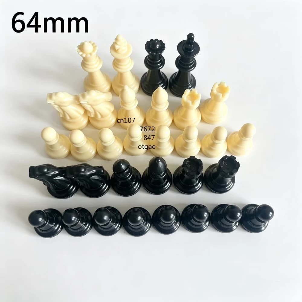 luxury 32 Chess Pieces High Quality Chess Game King High 64mm 77mm 97mm Ajedrez Medieval Chess Set Kids Toys Playing Game