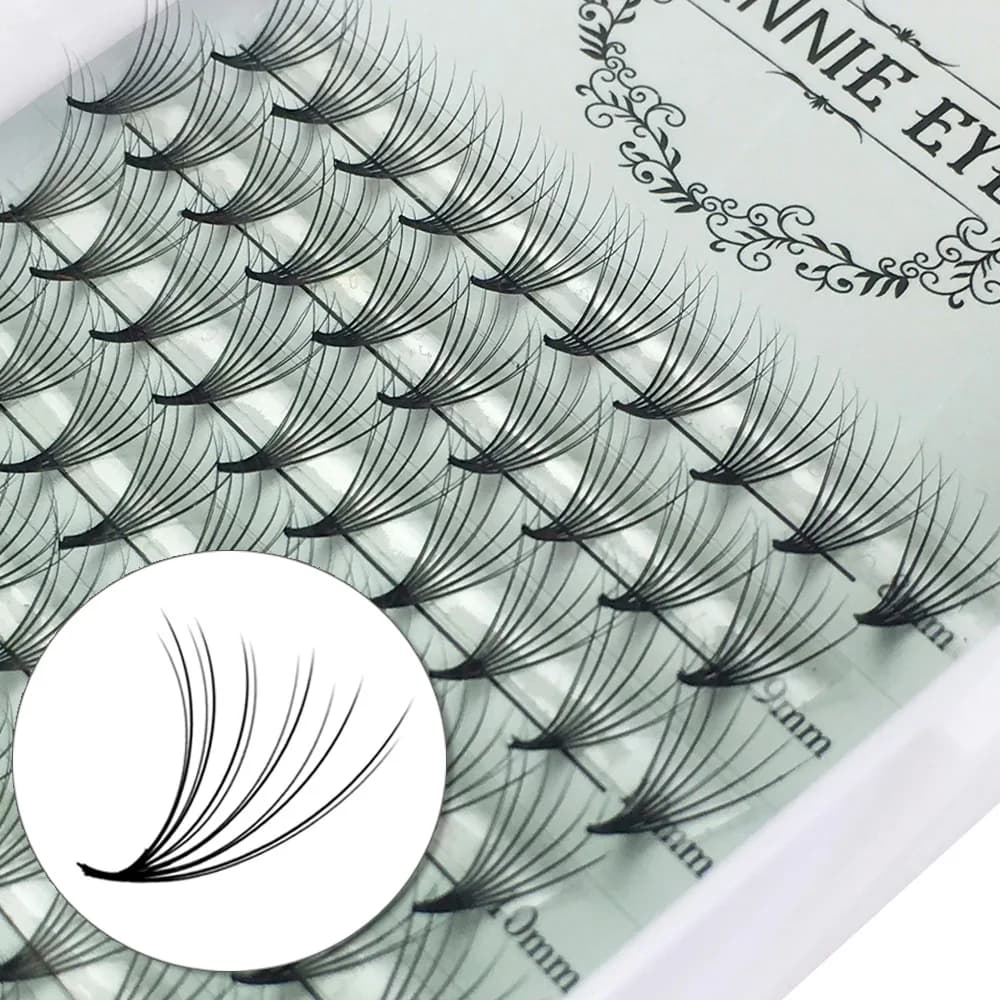 New camelia Premade Volume Fans 10D/12D/14D/16D Pro Made Russia Volume Fans extension ciglia mazzi pronti Cluster Cat eye