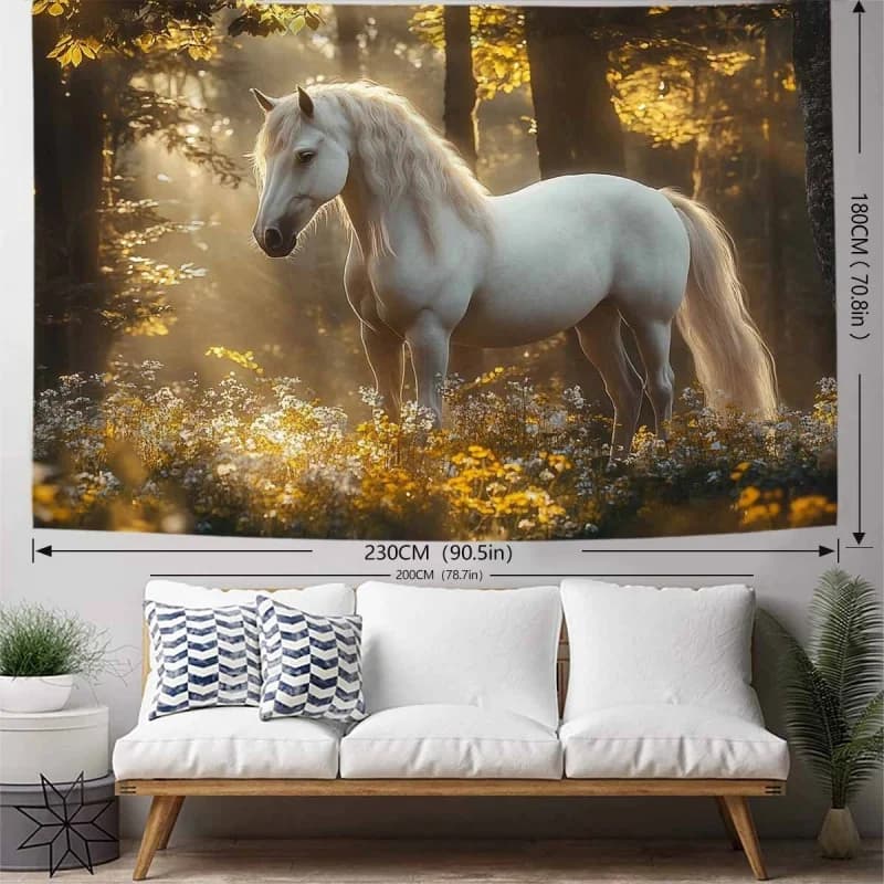 Gothic Style Natural Landscape Wall Tapestry Polyester Fiber Decor for Living Room Bedroom Office Unique Dark Fantasy Art