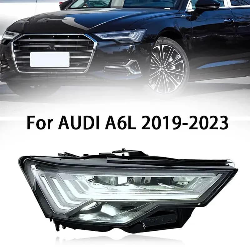 Lampada frontale per Audi A6L A6 C8 Fari 2019 2020 2021 2022 2023 A6 C8 LED Head light DRL Dynamic tur Lens Accessori