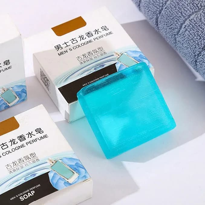 Sapone all'Olio Essenziale di Colonia 45g, Profumato a Lunga Durata, Rimuove gli Odori Corporei, Pulizia Profonda, Idratante e Rinfrescante, Unisex