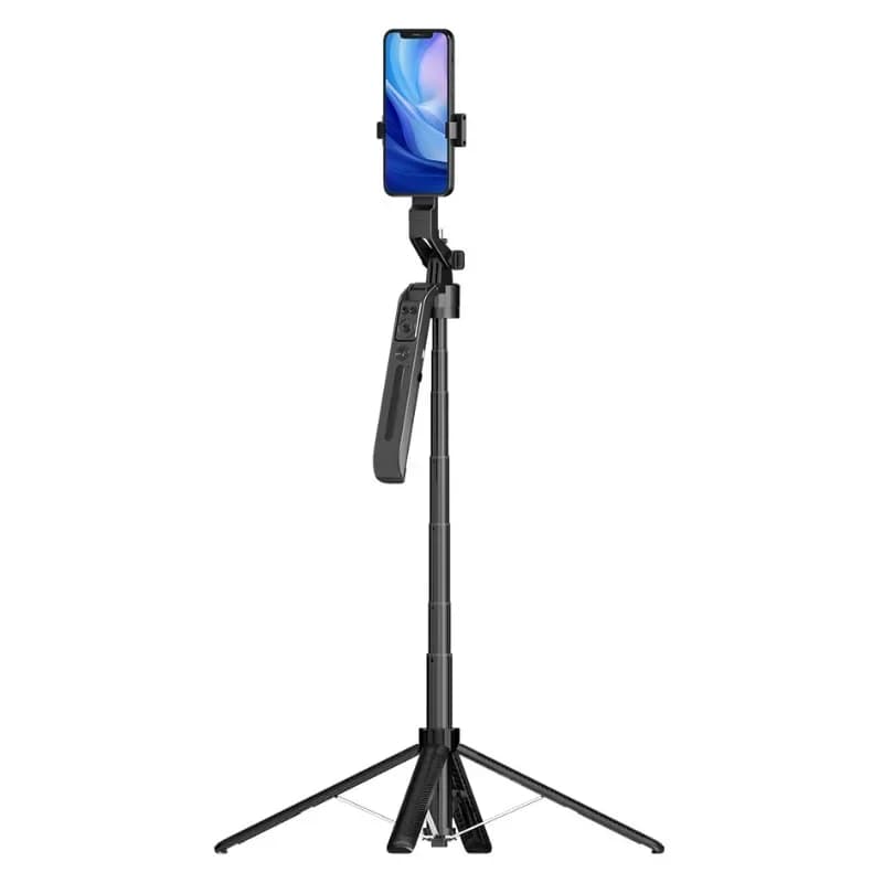 Bastone selfie di follow-up da 1,8 metri per scattare foto con pavimento per trasmissione in diretta del telefono cellulare con rotazione a 360 gradi Bluetooth