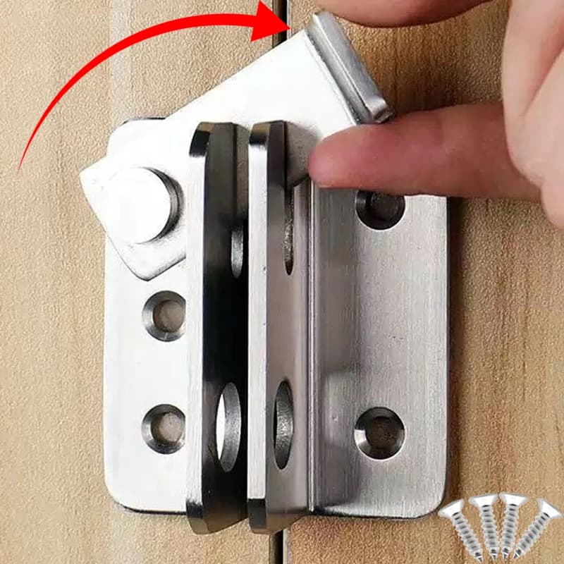 1/5set Flip Latch Cancello Chiusure In Acciaio Inox Sinistra Destra Flip Latch Flip In Acciaio Inox Scorrevole Bullone Serratura Della Porta Fibbia Hardware