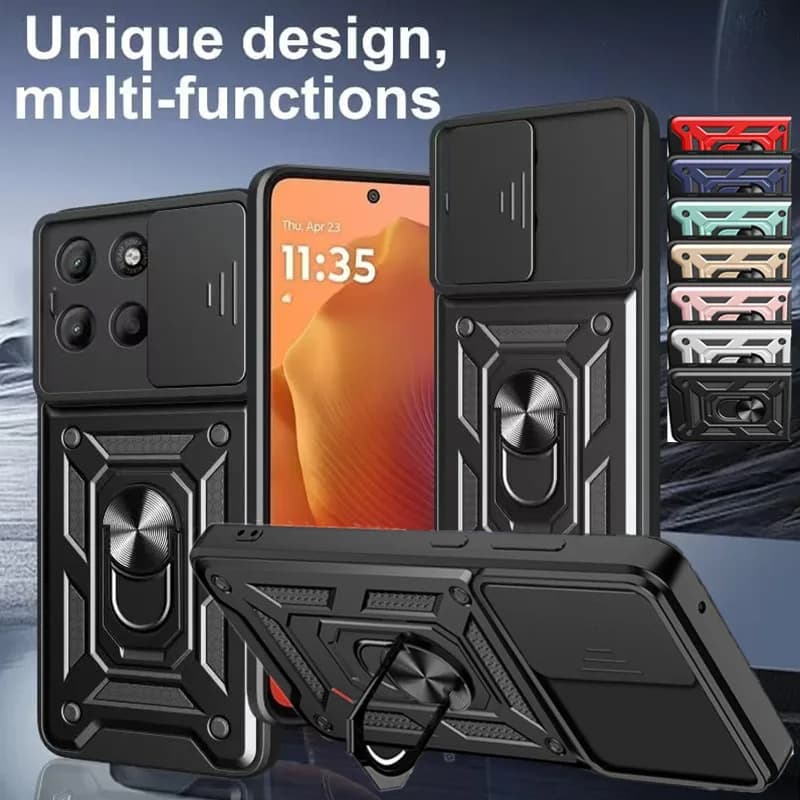 Armour Cavalletto Case for Motorola Moto G56 G86 Cover Lenten Protection Ring Reflex Support Magnetic Coque Fundas Capa